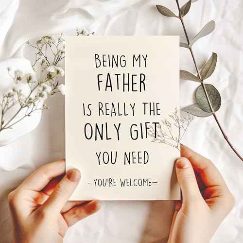 Funny Birthday Card for Dad, Humor Dad Birthday Gifts from Son Daughter Kids, Best Fathers Day Card Gifts