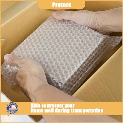 100 Pcs Bubble Pouches Wrap, 12" x 15.5" Self-Sealing Clear Bubble Bags, Double Thickened Wall Shockproof Pouch Wrap Bag for Moving and Storage, Shipping and Packing Supplies for Dishes Glasses Plates