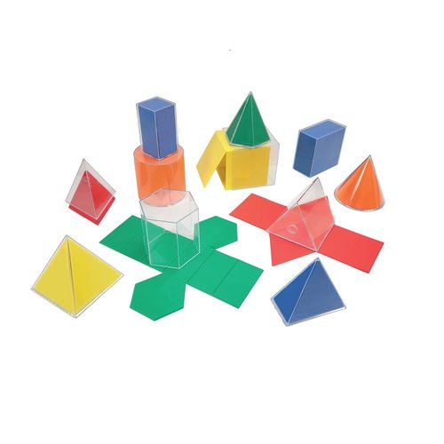 EAI Education GeoModel® Folding Geometric Shapes: 11 Solids and 11 Nets