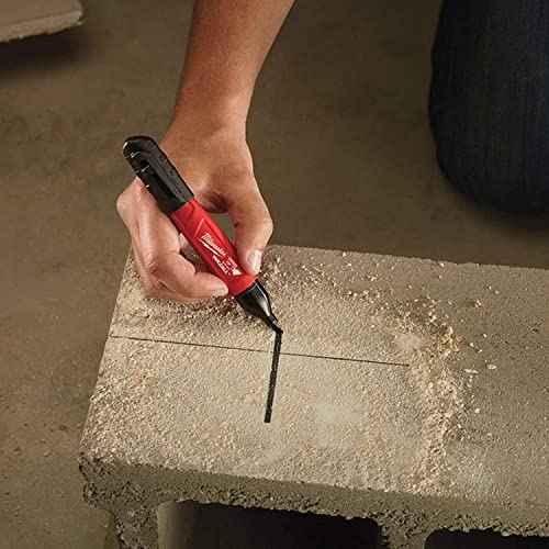 Milwaukee INKZALL Black Medium Chisel Acrylic Permanent Marker (1 Per Card) / Package Size: 1 Each (Pack of 10)