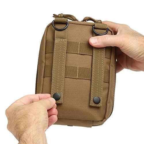 Orca Tactical First Aid Molle Pouch - Heavy Duty IFAK Pouch - Empty Medical Pouch Ideal for Military Use EMTs Law Enforcement Camping and Hiking - Med Pouch for Optimal Organization