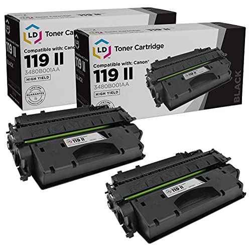 LD Products Compatible Toner Cartridge Replacement for (2-Pack, Black) Canon 119 High Yield for use in LBP251dw, LBP253dw, LBP6300dn, LBP6650dn, LBP6670dn, M6160dw, MF414dw, MF416dw, MF419dw, MF5850dn