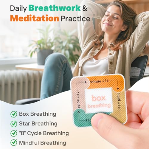 Calm Strips for Anxiety Sensory Stickers, 36Pcs 2 Textured for Mood Calming, Breathing Mindfulness Fidget Sticker for Kids, Anxiety Relief at Office & Classroom Desk