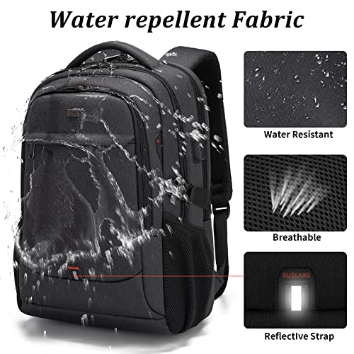 DUSLANG 17 inch Travel Laptop Backpack for Men/Women College Computer