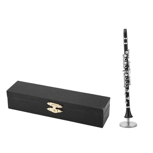 Mini Musical Instrument Clarinet Model Kit, Miniature Decoration for Music Lovers' Desk