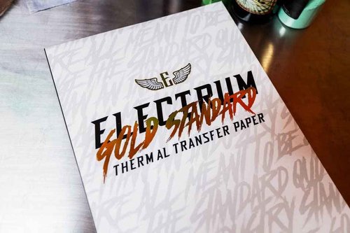 Electrum Gold Standard Thermal Transfer Paper - 100 Sheets - Designed For Thermal Printers - Premium Tattoo Stencil Paper