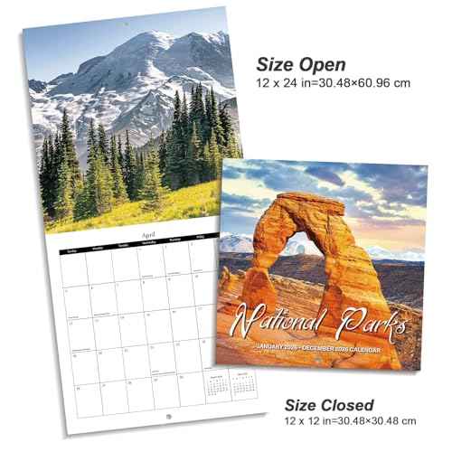 2026 Wall Calendar - Calendar 2026: January 2026 - December 2026, 12" x 24" (Opened), Full Page Monthly View, Thick & Sturdy Paper for Gift, Perfect Calendar Organizing & Planning
