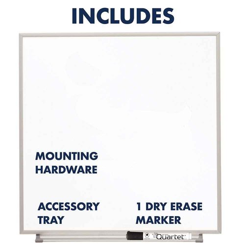 Quartet Matrix Modular Magnetic Whiteboard, 23" x 23", Includes Tray and Marker, Silver Aluminum Frame (M2323)