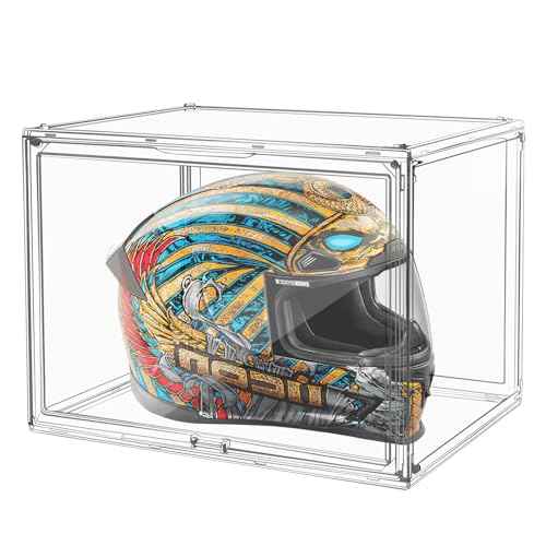 Extra Large 17.7"X13"X13" Clear Acrylic Organizer Box Display Case, Plastic Holder with Magnetic Door for Figures, Books, Handbags, Purses, Boots(1 Pack)