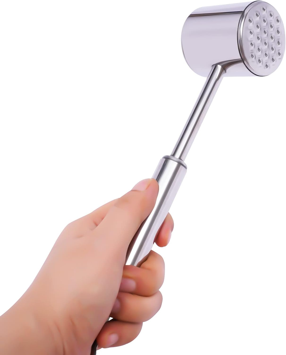 Skiennix Meat Tenderizer Hammer - Heavy-Duty Stainless Steel Mallet for Steak & Poultry | Dual-Sided Design