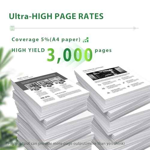 3225 Toner Cartridge 106R02777 Compatible for Xerox 106R02777 106R02775 Compatible for Xerox WorkCentre 3215 3225 3215NI 3225DNI 3225V 3052 3260 3260DNI 3260VI Printers (Black 2pack)