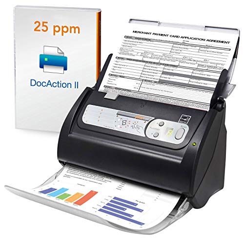 Plustek PS186 Desktop Document Scanner with Auto Feeder for Windows