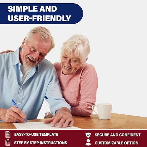 Last Will & Testament Kit 2025 – DIY Legal Will with 2 Blank Forms & Codicil Guide