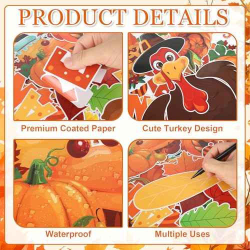 Thanksgiving Bulletin Board Decorations, Fall Classroom Decorations Set, Turkey and Fall Themed Bulletin Boards Decor for Classroom Elementary Middle High School (Turkey)