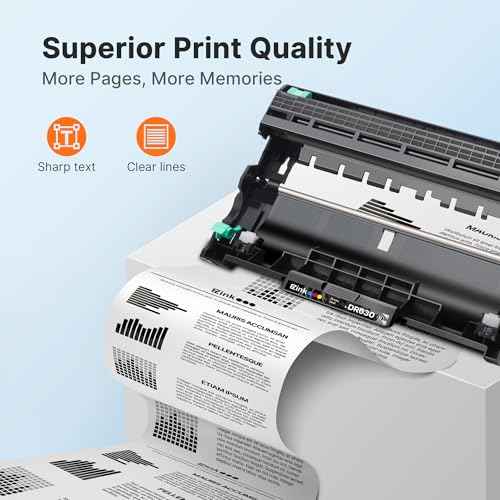 E-Z Ink Compatible Drum Unit (Not Toner) Replacement for Brother DR630 DR 630 to Compatible with DCP-L2520DW DCP-L2540DW HL-L2300D HL-L2305W HL-L2320D HL-L2340DW HL-L2380DW HL-L2680W (2 Pack)