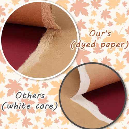 JULBEAR Autumn Cardstock, 5 Colors 180gsm 8.5x11" Fall Colorful Pastel Printer Construction Paper for Kids Scrapbook School Office Printing DIY Craft, Card Making Greeting Cards Birthdays 30 Sheets
