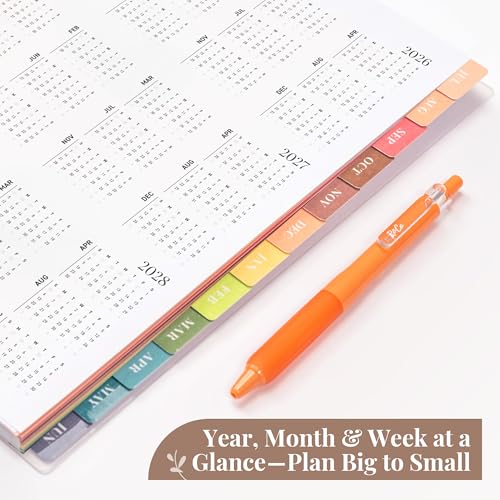 Academic Planner 2026-2027 Daily Weekly Monthly Organizer Pink 8.5x11
