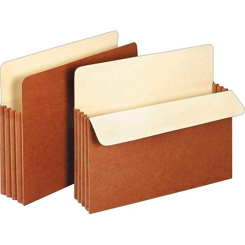 Staples File Pocket Folders, 3.5 Inch Expandable Sides, Letter Size, Easy Organizing & Document Storage, 25-Pack, Brown