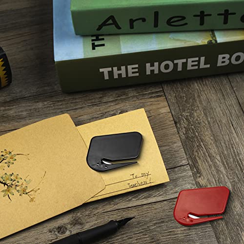 4 Pack Stainless Steel Envelope Openers - Compact Mail & Letter Slitters for Office & Home