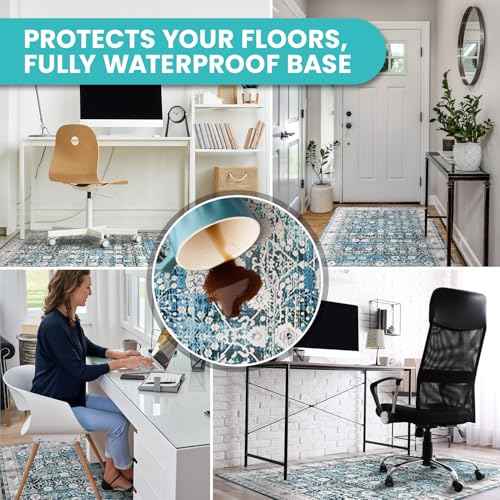 Office Chair Mat for Hardwood Floor -Heavy-Duty Floor Mat for Office Chair, Scratch-Resistant and Non-Slip Computer Chair Mat, Wood and Tile Protection for Office & Home, White 48" x 60"