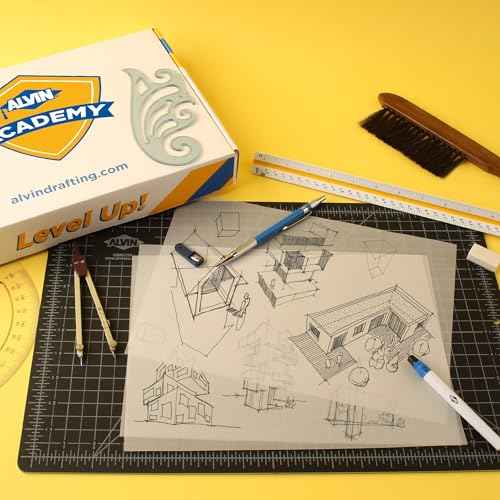 ALVIN Academy Drafting, Drawing and Design Signature Kit | 17 Pieces | Class Tools for Geometry, Architecture and Engineering Students | - Model DDKS3
