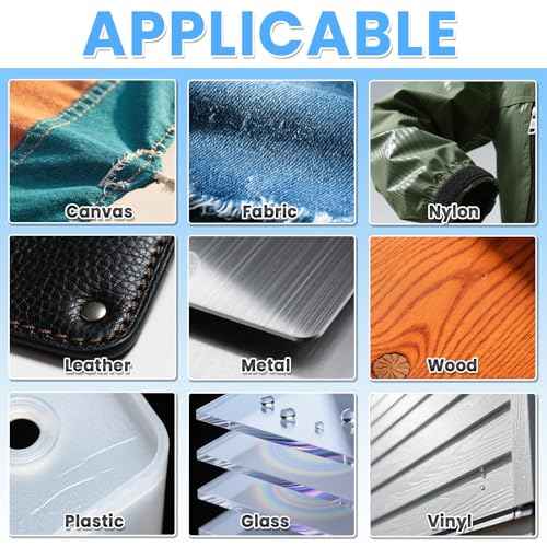 Waterproof Repair Tape for Fabric, Awning, RV Roof, Underbelly, Tarp, Tent, Sail and Boat Cover Outdoor Repair Patch, Heavy Duty, UVproof, Multipurpose Black