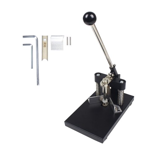 CNCTOPBAOS Corner Rounder Cutter Machine,R6mm R10mm Metal Dies Manual Corner Rounder Punch,30mm Thickness Heavy Duty Paper Card Arc Cutting Fillet for ABS Plastic,Aluminum Sheet,Office,Business,PVC