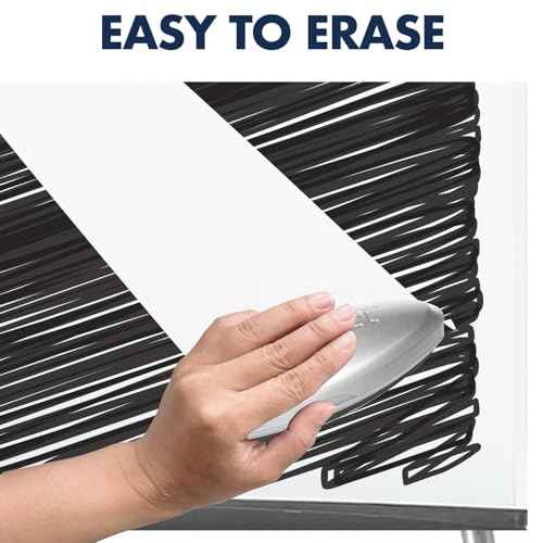 Quartet Melamine Presentation Easel, Whiteboard/Flipchart, 3' x 2', Gray Frame (ET32EU)