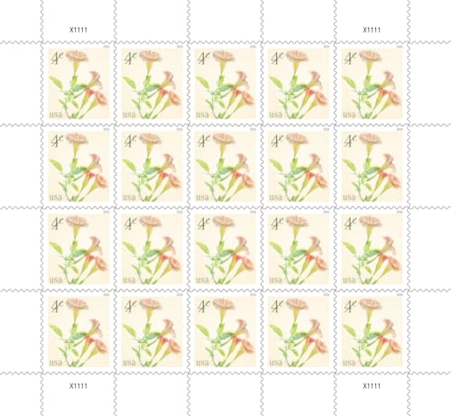 USPS Angel's Trumpets 2026 4-Cent Definitive Sheet of 20 Postage Stamps