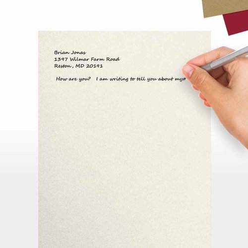 LUXPaper 8.5" x 11" Paper | Letter Size | Quartz Metallic | 80lb. Text | 250 Qty