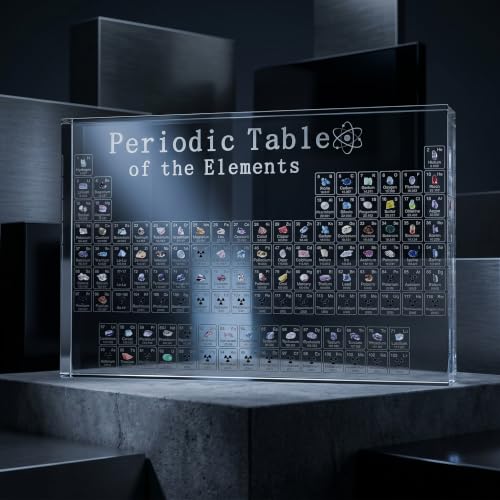 HEEPDD Real Elements Periodic Table Acrylic Teaching Tool for Classrooms