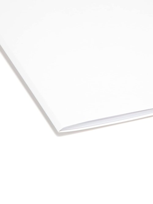 Smead Standard File Folders, 100 Count, White, 1/3-Cut Tabs, Letter Size (12843)