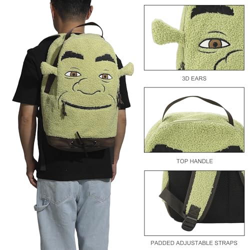 Shrek Character 17.5" Green Backpack
