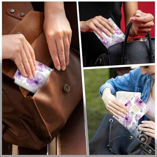 Pocket Calendar 2026-2027, Monthly Purse Planner - 6.7" x 3.7" - Runs from January 2026 Until December 2027, Floral Pocket Calendar with PVC Cover for Planning, Organizing and Office