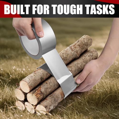 Navona 20 Pack Heavy Duty Duct Tape, 2 Inch x 66 Ft Gray Waterproof Multipurpose Tape, Strong Adhesive No Residue, Easy Tear by Hand for Home & Outdoor Repairs