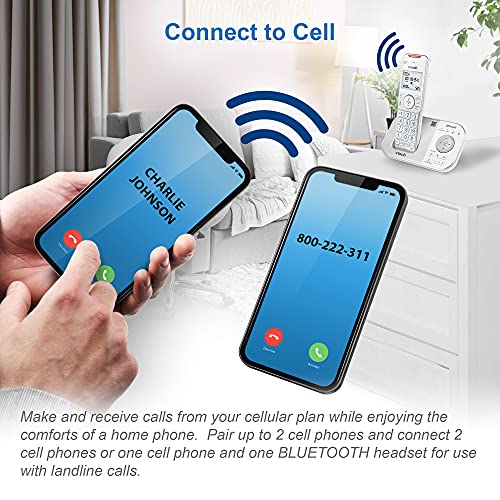 VTech VS112-27 2 Handset Cordless Phone with Answering Machine, Call Blocking, Caller ID, Intercom and Connect to Cell