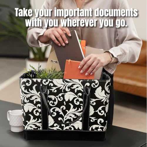 Trenton Gifts File Organizer Tote | Stylish Way To Keep Organized | Damask
