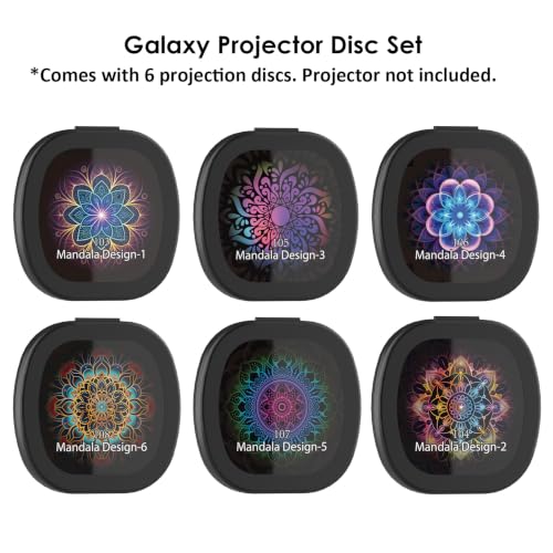 Elec3 Galaxy Projector Replacement Discs 6-Pack for HD Mandala Projection
