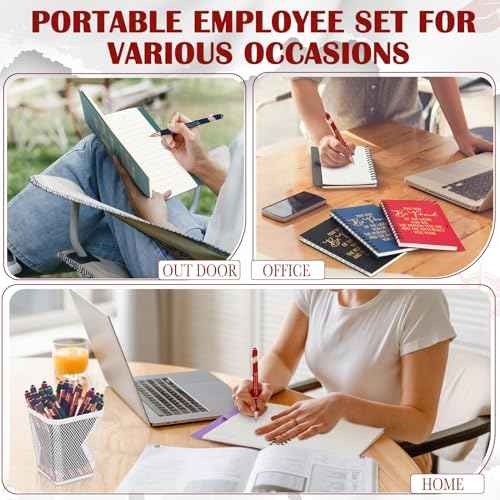 Gueevin 60 Pcs Employee Appreciation Gifts Spiral Notebooks with Retractable Ballpoint Pens May You Be Proud Of The Work You Do Inspirational Notebooks Pens for Coworker Teacher Nurse Assistant