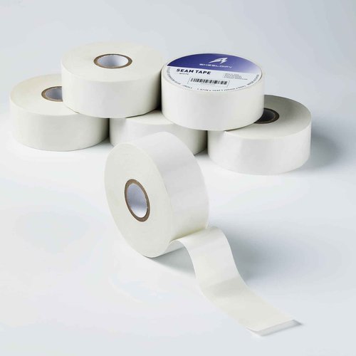 Sheeldify 1.97" x 164‘ Seam Tape - Duct Tape Edge Tape Heavy Duty Multi-Purpose, Hand-Tearable, No Residue, White, 6 Roll