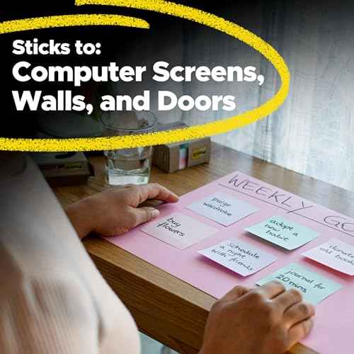 Post-it Super Sticky Mini Notes, Wanderlust Pastels, 1 7/8 in x 1 7/8 in, 100% PEFC, SGSCH-PEFC-COC-110078