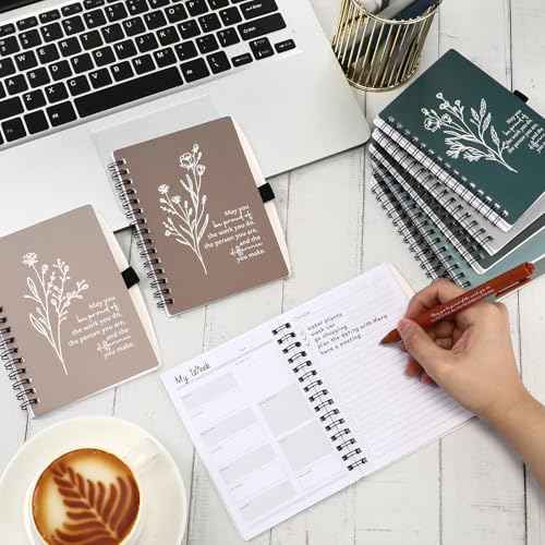 30 Set Employee Appreciation Gifts Bulk Office Gift for Coworkers A6 Inspirational Spiral Undated Weekly Planners with Pen Christmas Team Gifts for Employees Coworkers Office Staff