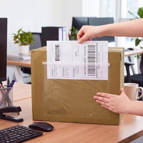 Maitys 500 Pack 9.5x11.5 Inch Clear Self-Adhesive Shipping Label Sleeves