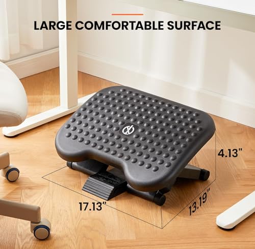 ErGear Adjustable Footrest Under Desk with 3 Height Settings – 66 cm x 44 cm x 42 cm