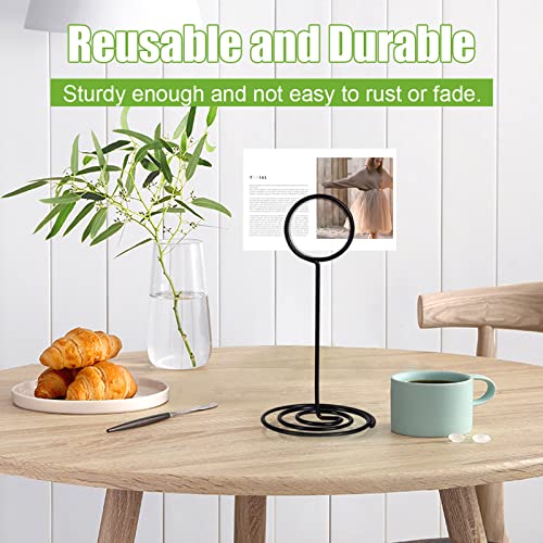 NERIUS 6pcs Black Table Number Holders Sign Stands for Wedding Party