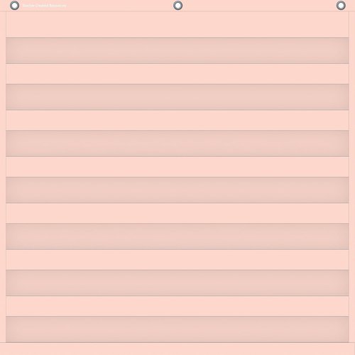 Teacher Created Resources Blush 7 Pocket Chart (28" x 28") (TCR20102)