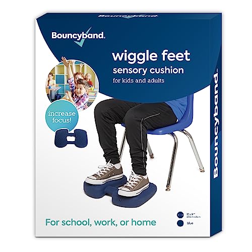Bouncyband Wiggle Feet Sensory Foot Cushion - Dark Blue, 1 Pack