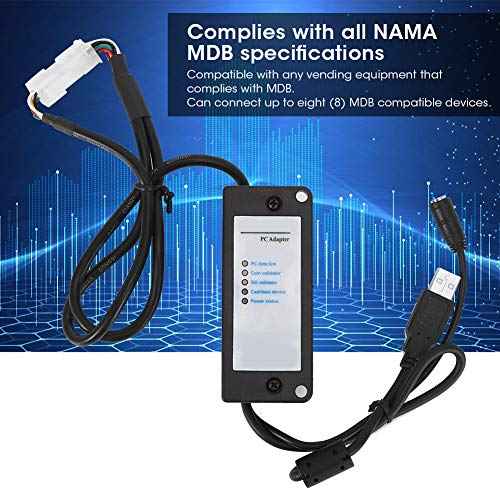 Sonew Mobile Card Terminal for Contactless Payments, MDB Payment Device to PC Converter Bill Acceptor Round Collector USB Adapter Interface Box