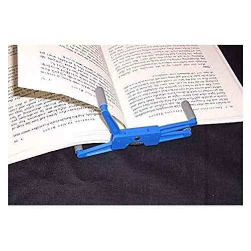 Portable Book Page Holder for Hands Free Reading in Bed, on The Go, on The Treadmill & Exercise Bike - Works on Hardcovers, Paperbacks, Magazines, and Comic, Art, Piano and Recipe Books