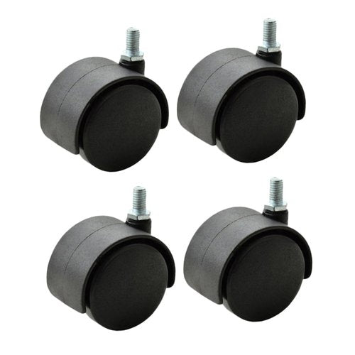 Homoyoyo 4pcs M8 Chair Caster Wheels Heavy Duty Replacement for Office Computer Chairs